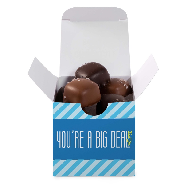 Sea Salt Caramels in Full Color Custom Box 1