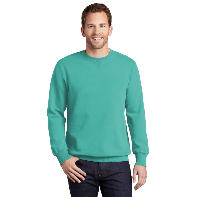 Port & Company Beach Wash Garment-Dyed Crewneck Sweatshirt, custom hoodie or sweatshirt with logo imprint 65