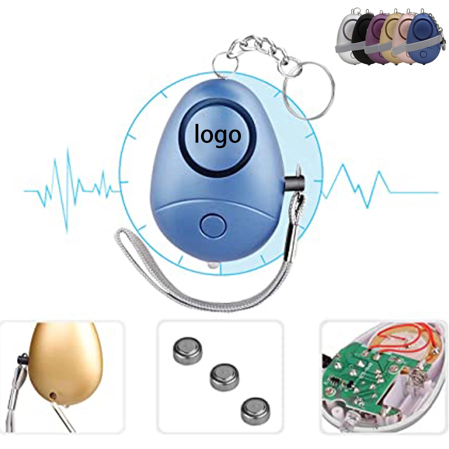 120 db Personal Emergency Alarm w/ Keychain 2