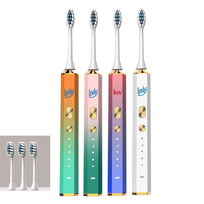 Electric Toothbrush With 4 Replacement Brush Heads 2