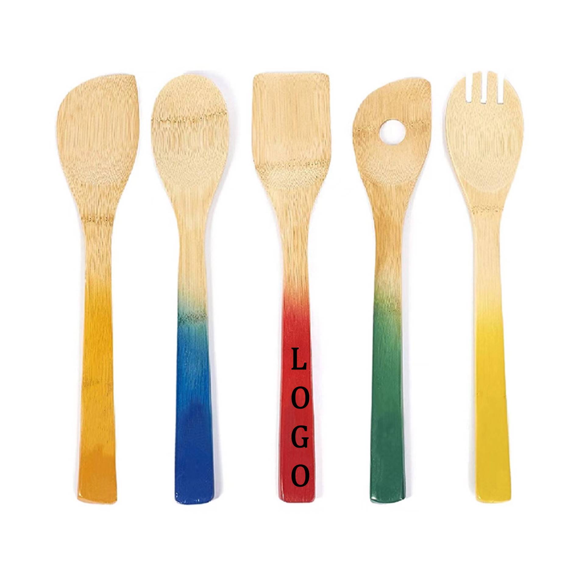 Kitchen Utensil Bamboo Spatula Set 2