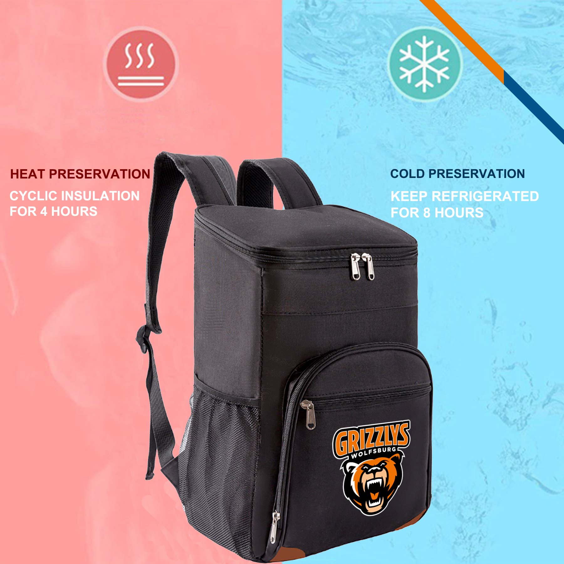 Tipave Outdoor PEVA Cooler Backpack 7