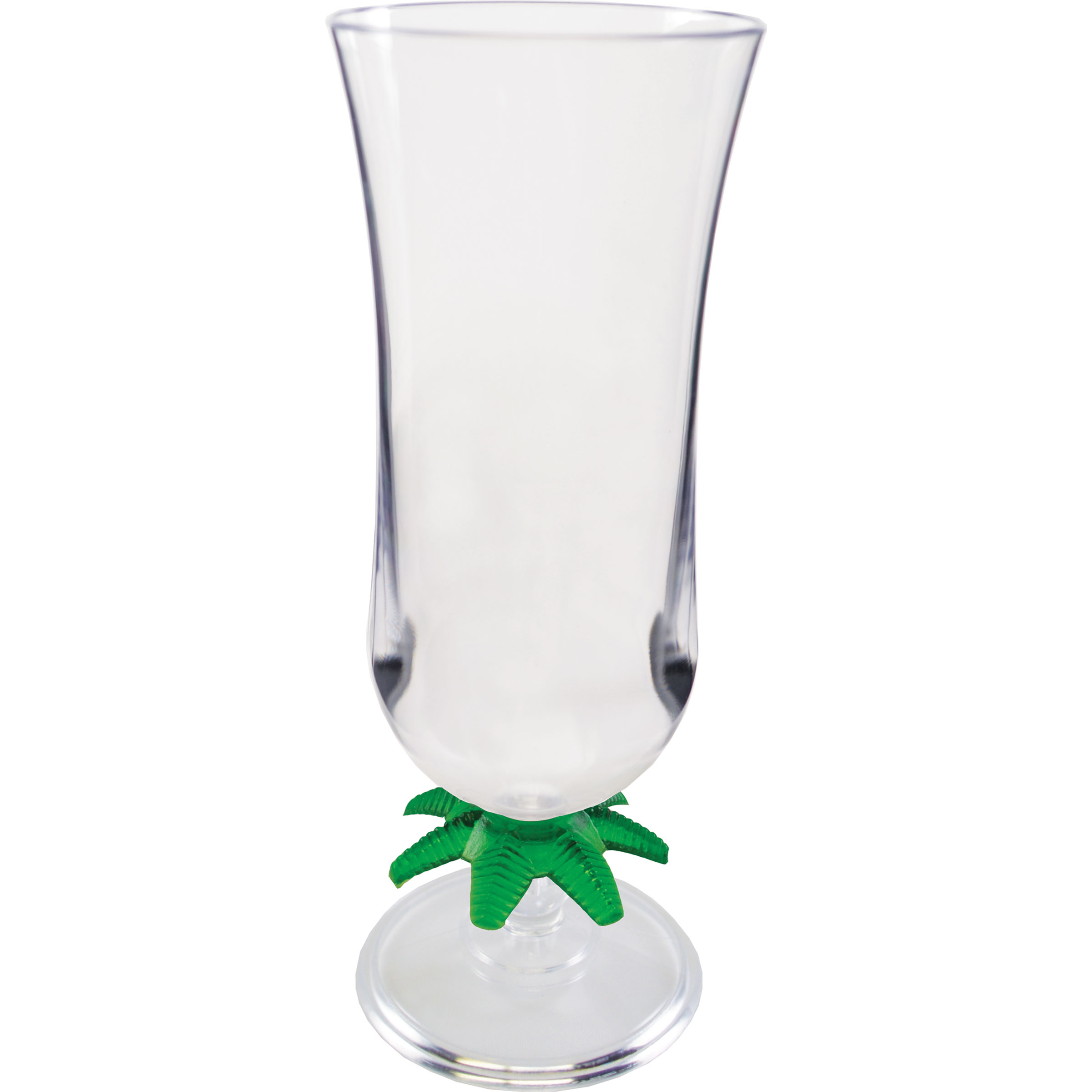 15oz Palm Tree Stem Plastic Hurricane Glass 22