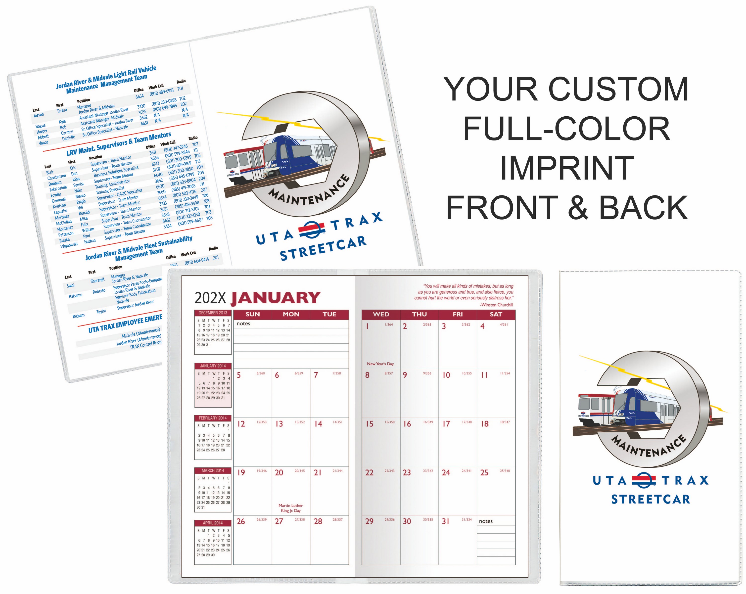 Monthly Full Color Digital Pocket Planner (2 Color Insert) 1