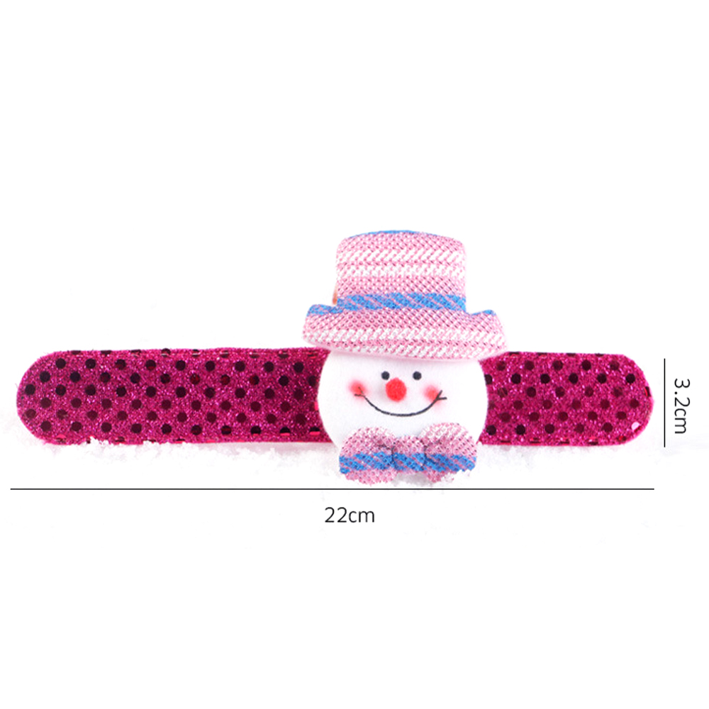 Christmas Glittery Clap Circle Wristband 2
