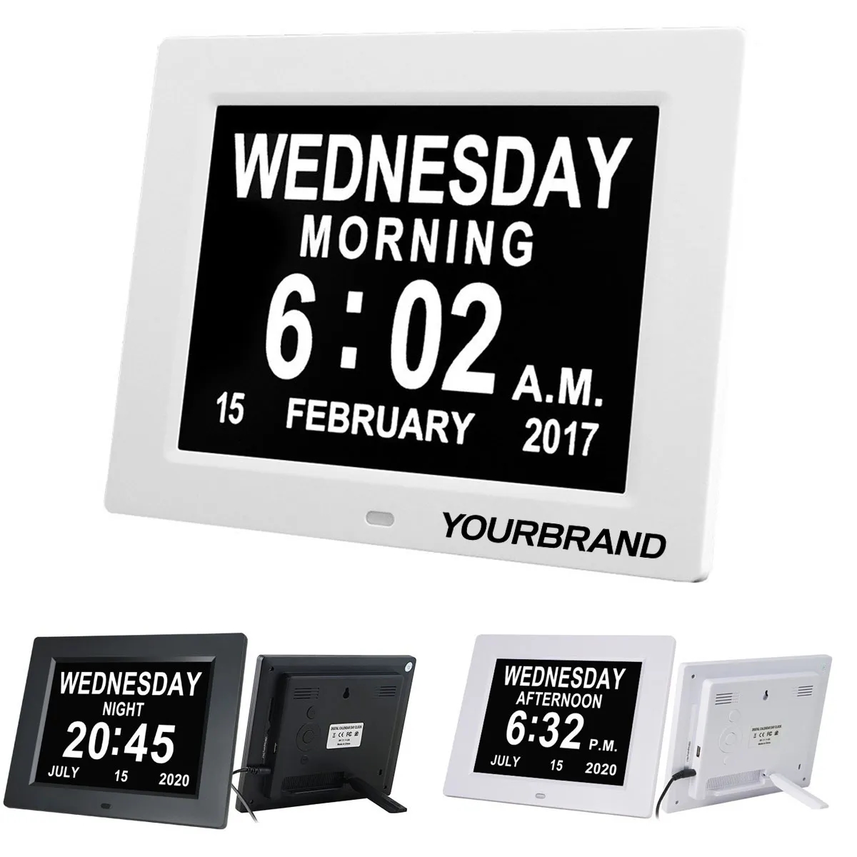 Dementia Elderly Clock Large Digital for Seniors With Date 3