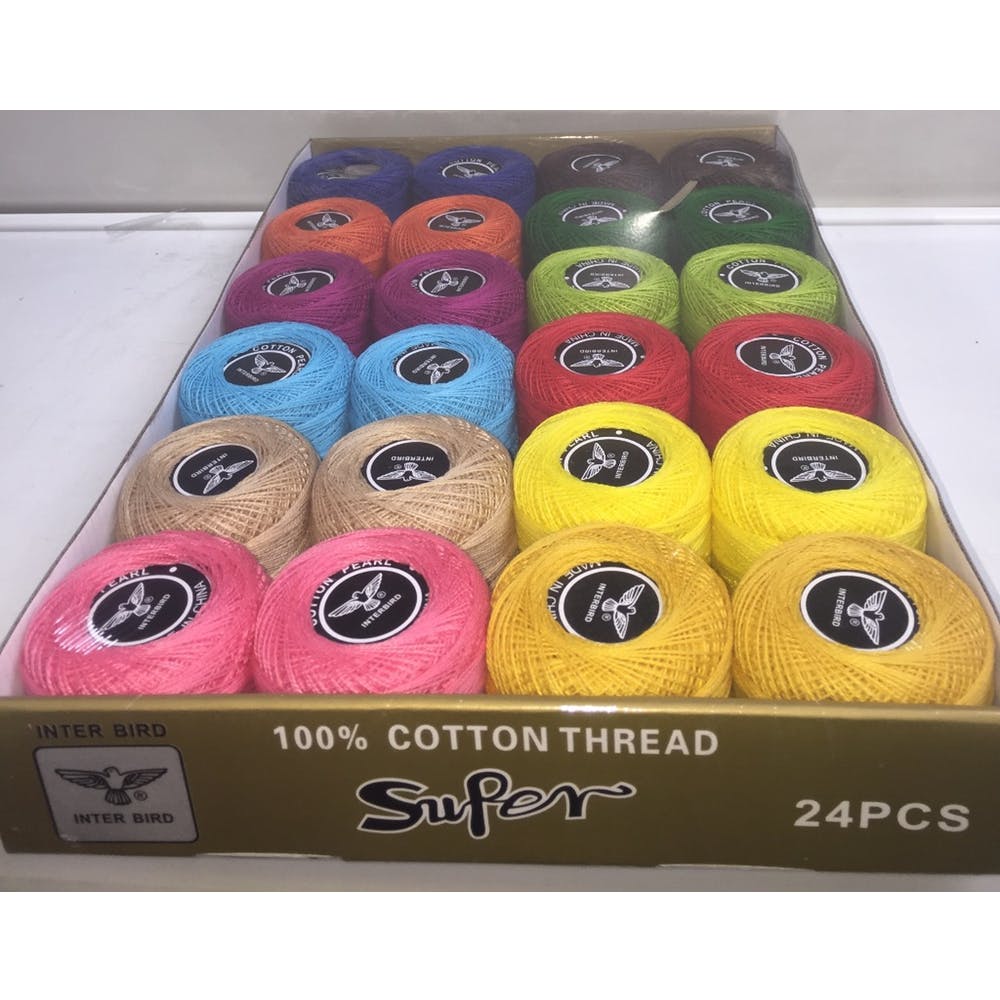Spools of Cotton Thread - 12 Assorted Colors 2