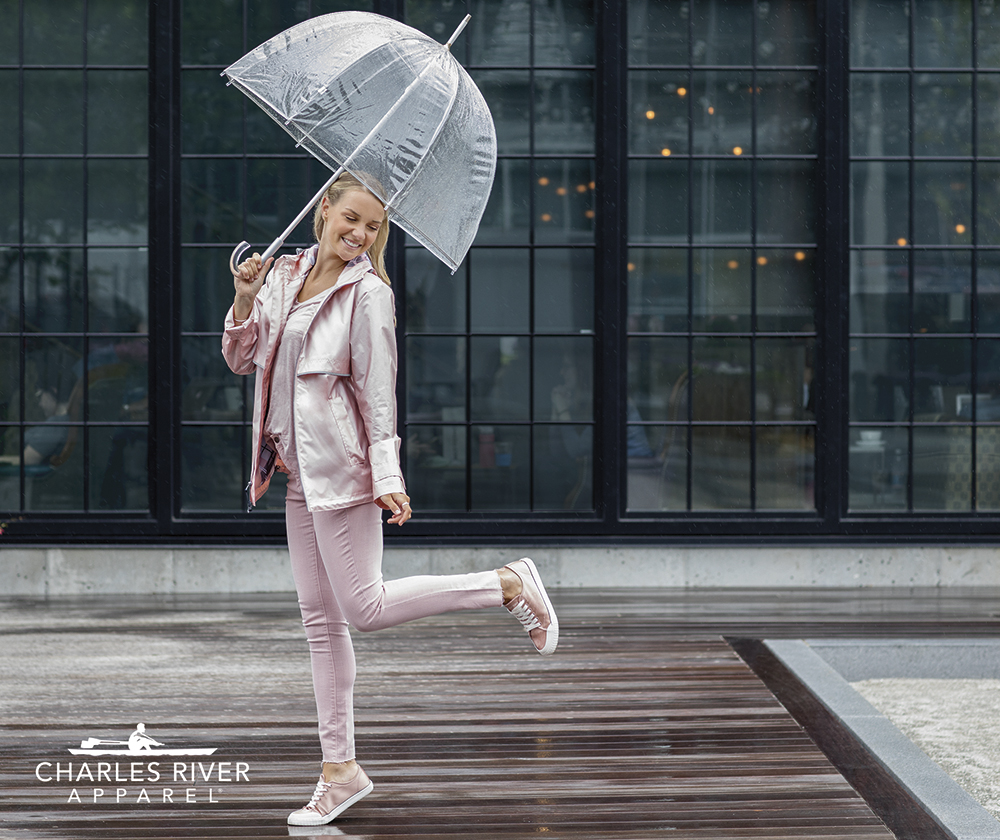 Women's New Englander Rain Jacket with Printed Lining