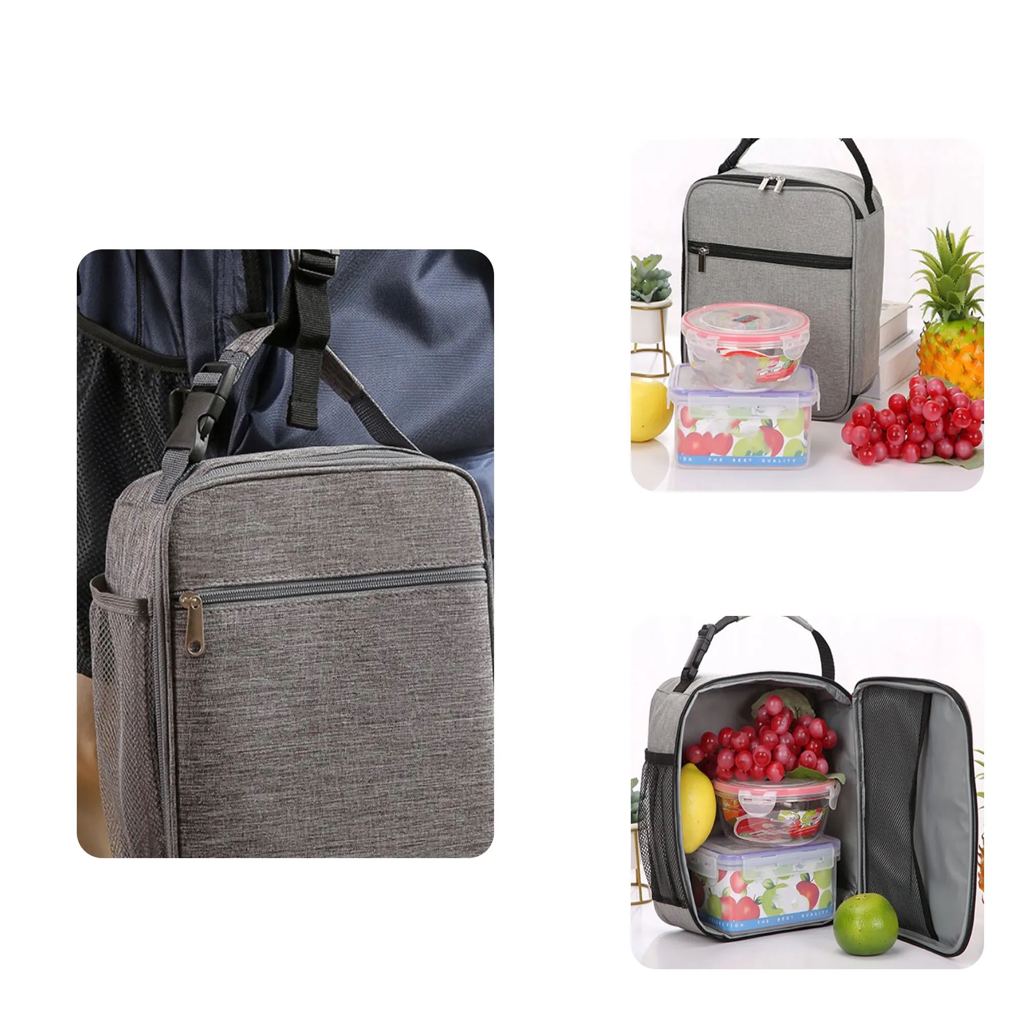 MOQ 50 PCS Portable Insulated Lunch Bag 2