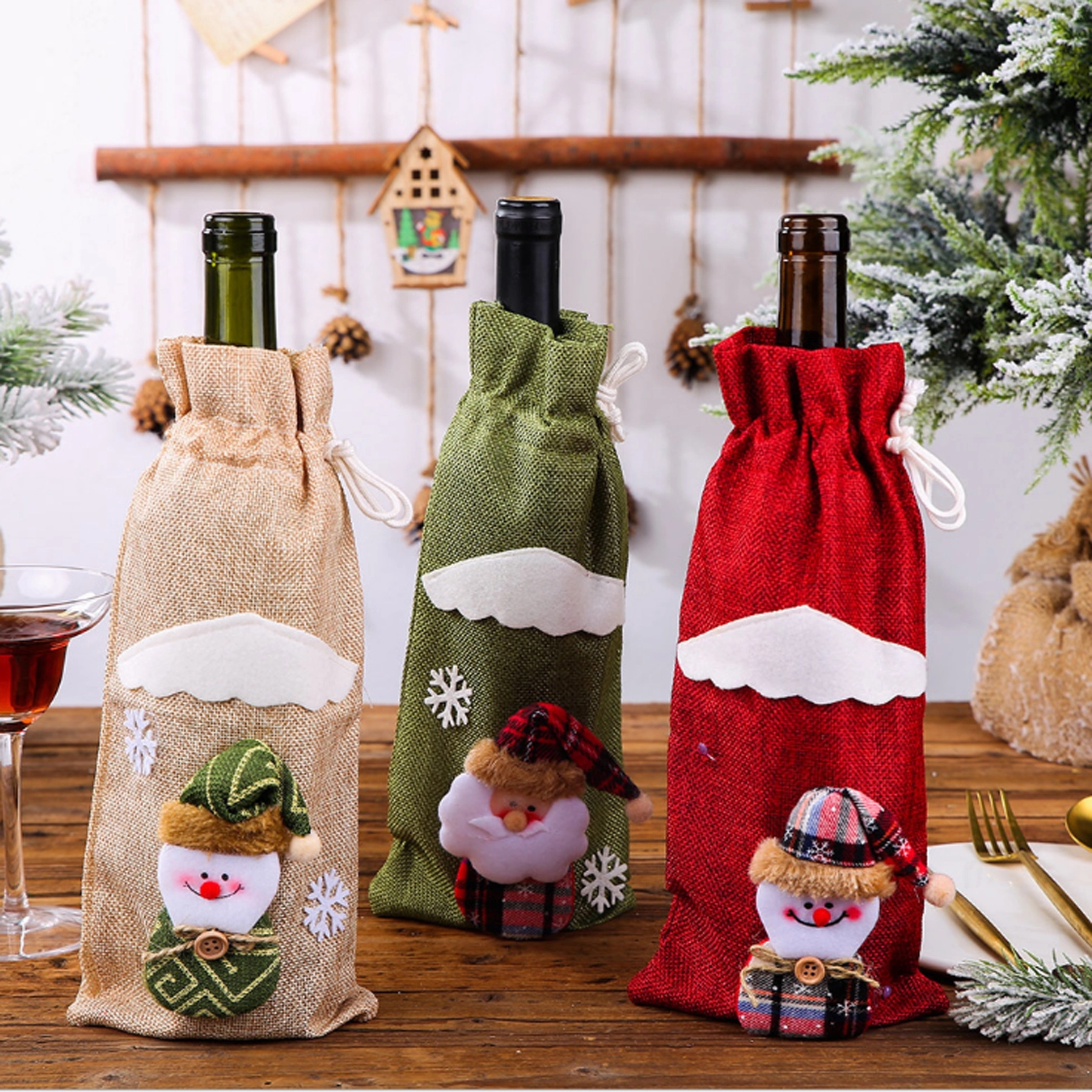 Burlap Wine Bags 2
