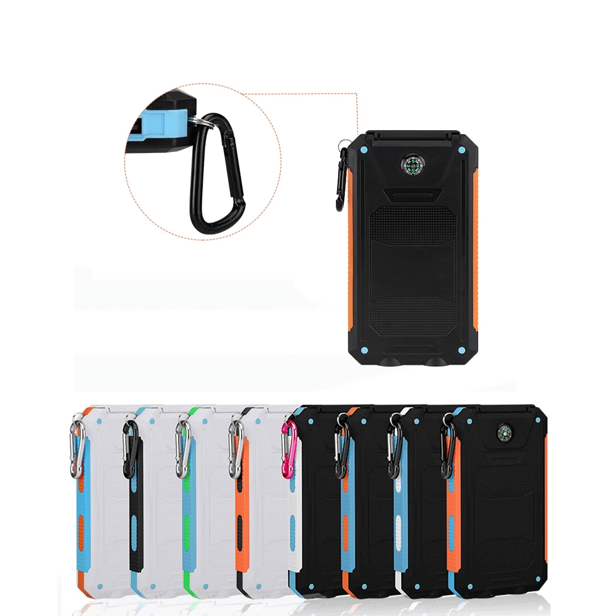 Waterproof Solar Power Bank - 10,000Mah 1