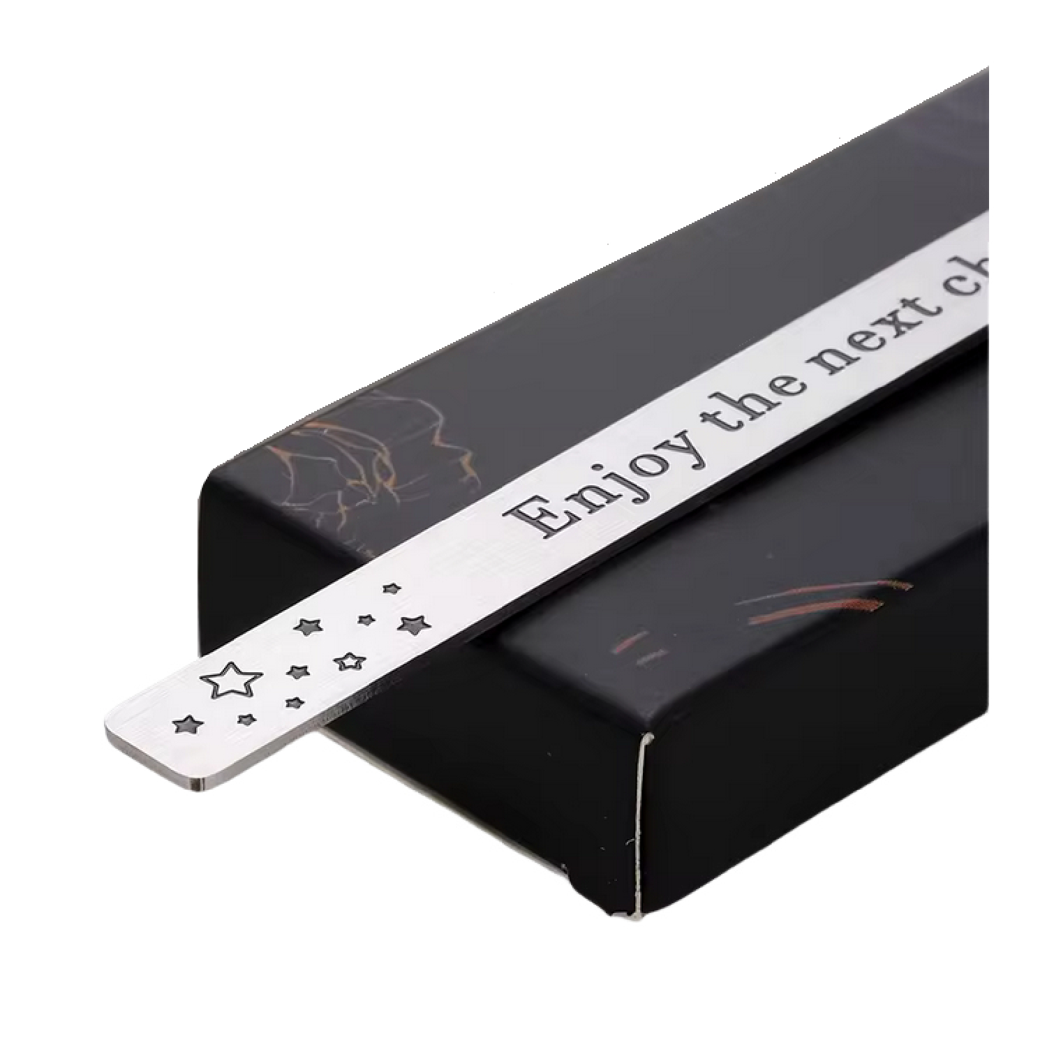 Sleek Stainless Steel Metal Bookmark 6