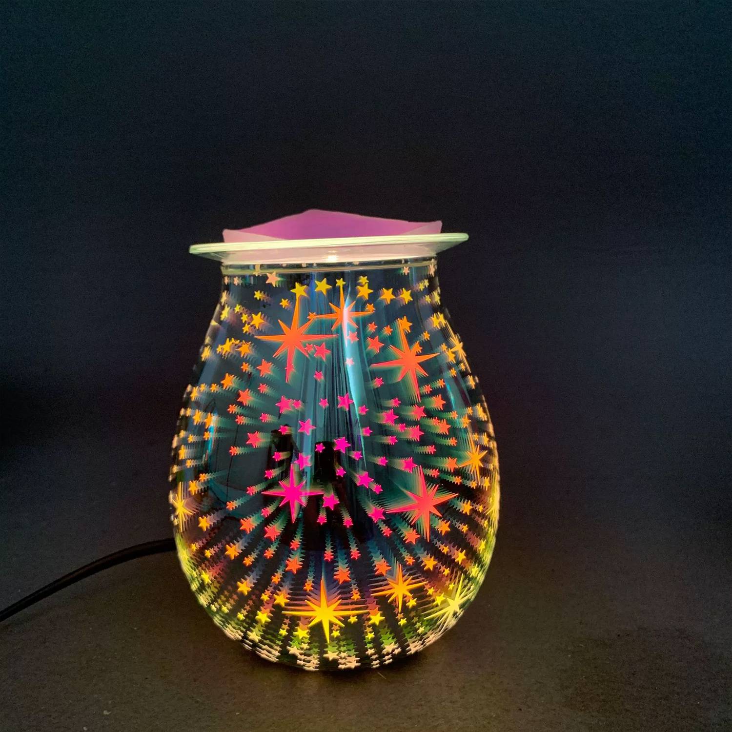 Creative Glass Electric Heating Aromatherapy Night Light 4