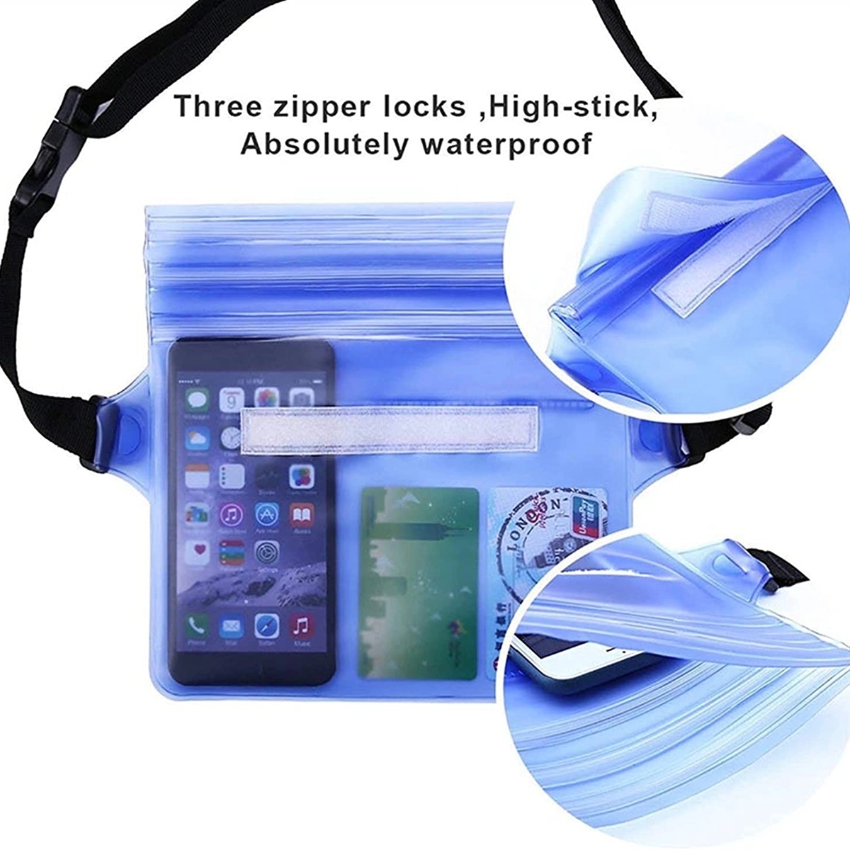 Waterproof Waist Dry Pouch With Belt 6