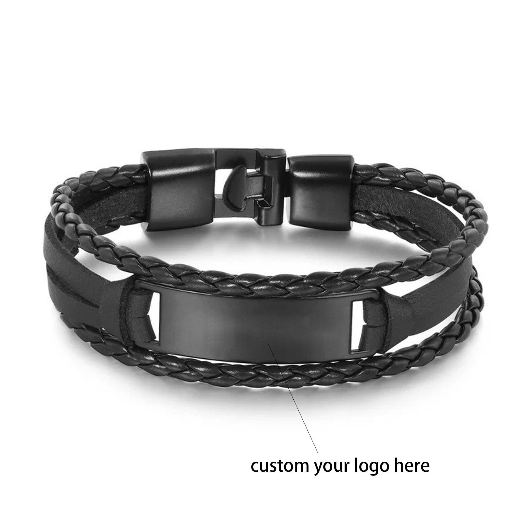 Genuine Leather Bracelets for Men Women 7