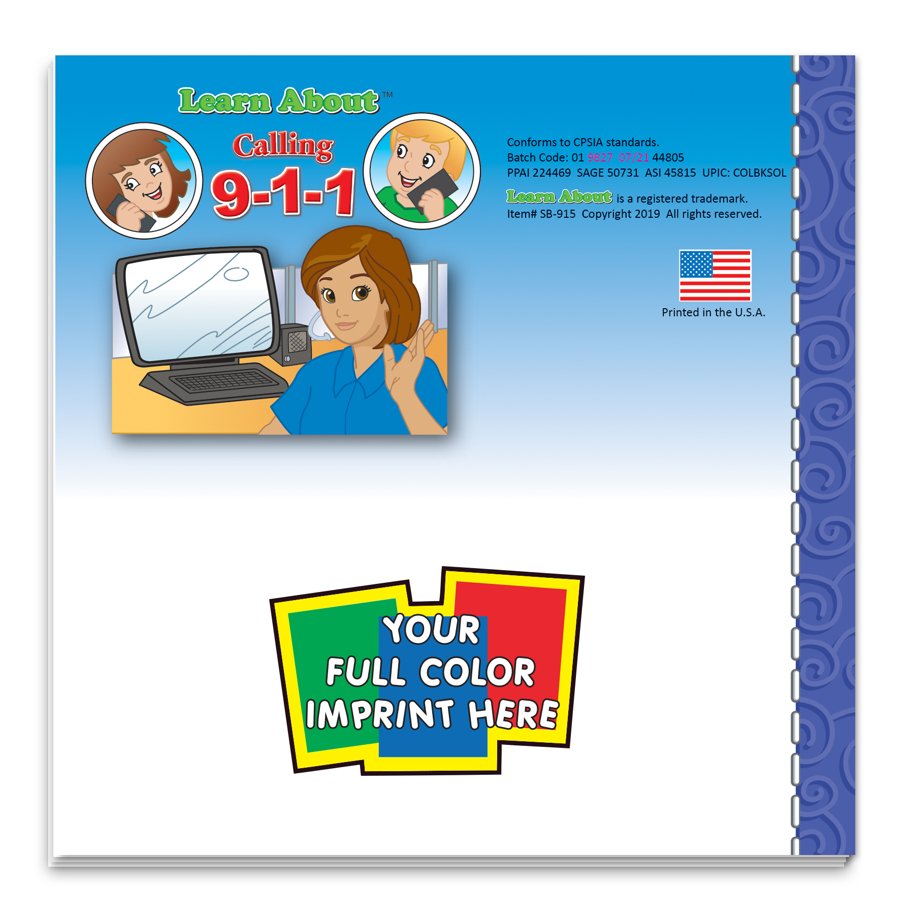 Learn About Calling 9-1-1 Storybook 2