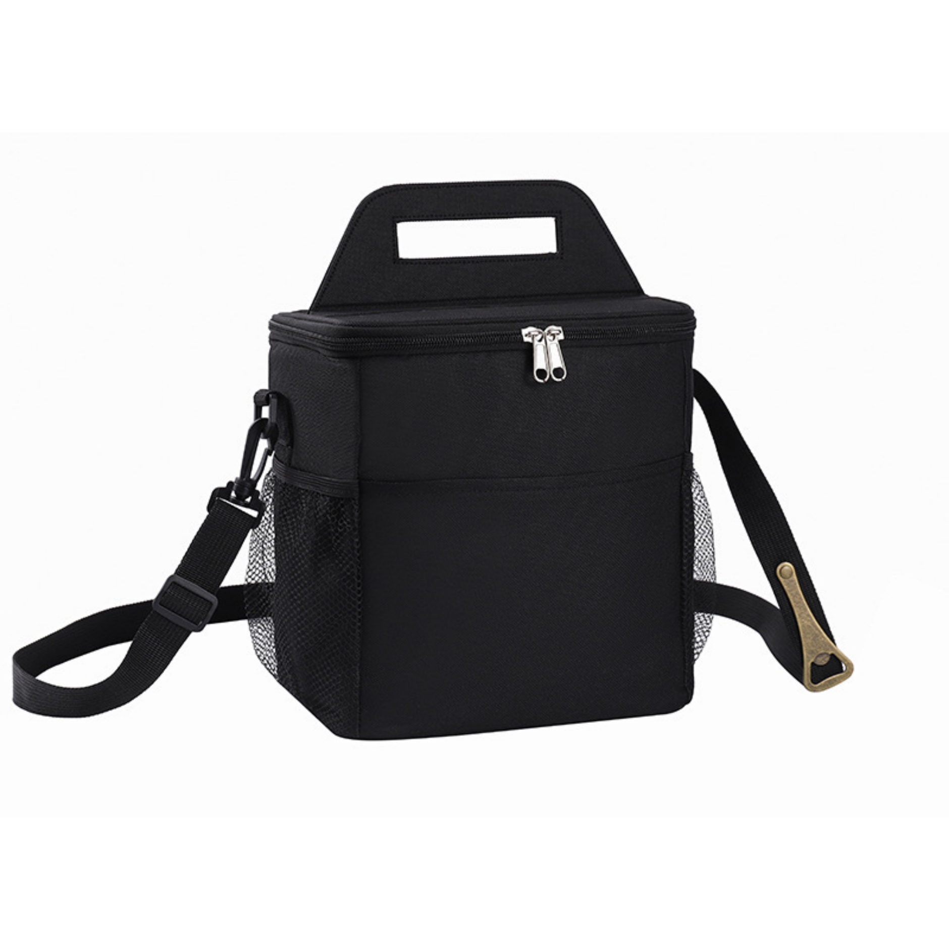 Insulated Lunch Bag Cooler Tote Bag with Beer Bottle Opener and Adjustable Shoulder Strap 4