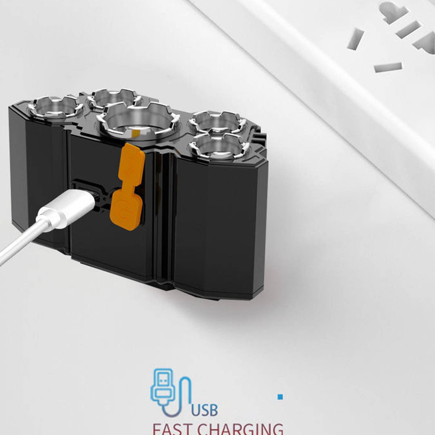 Ultra-Bright 5-LED Headlamp Rechargeable Battery 4