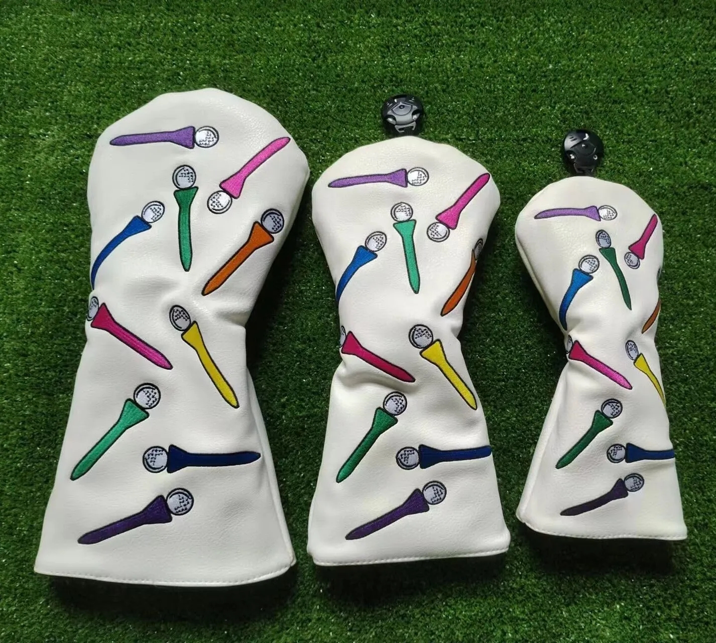 Golf Leather Driver Head Covers 3