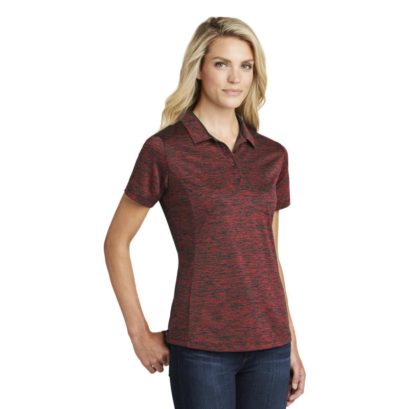Sport-Tek Women's PosiCharge Electric Heather Polo. 9