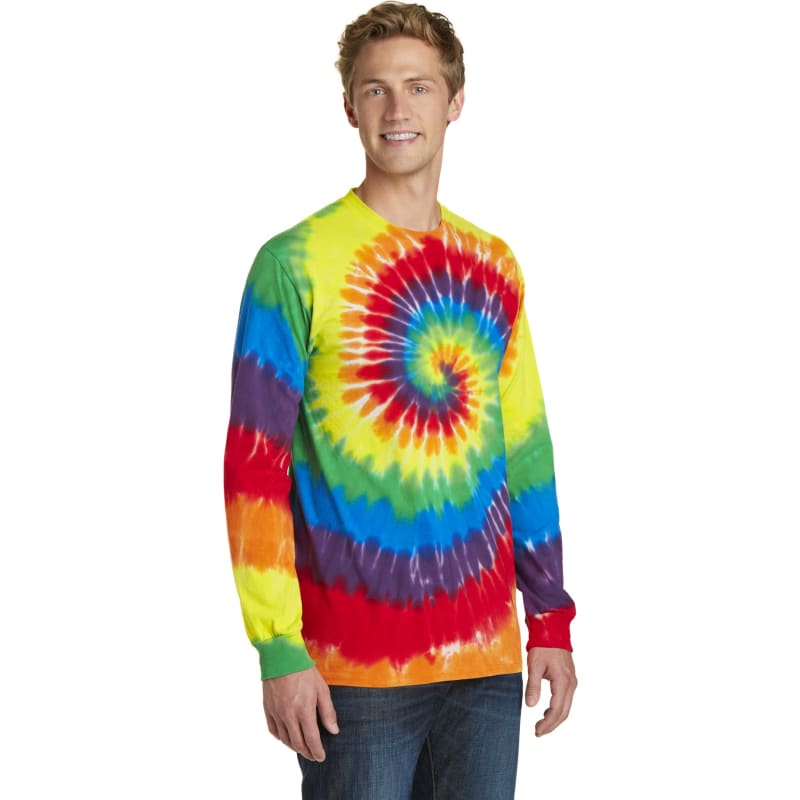 Port & Company Tie-Dye Long Sleeve Tee. 16