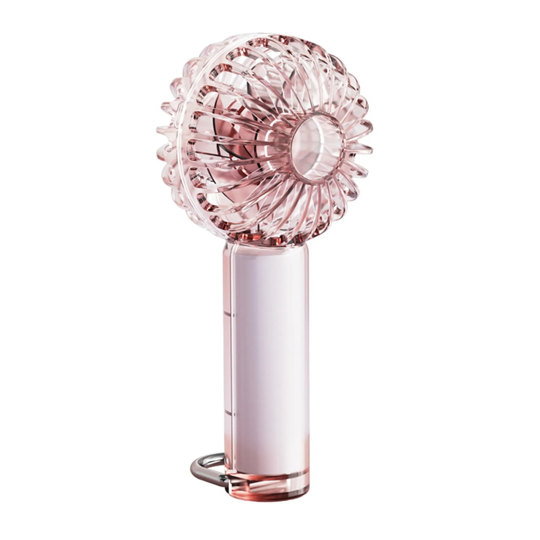 1200 mAh Clear Rechargeable Y53 Mini Hand Held Cooler Fan 3