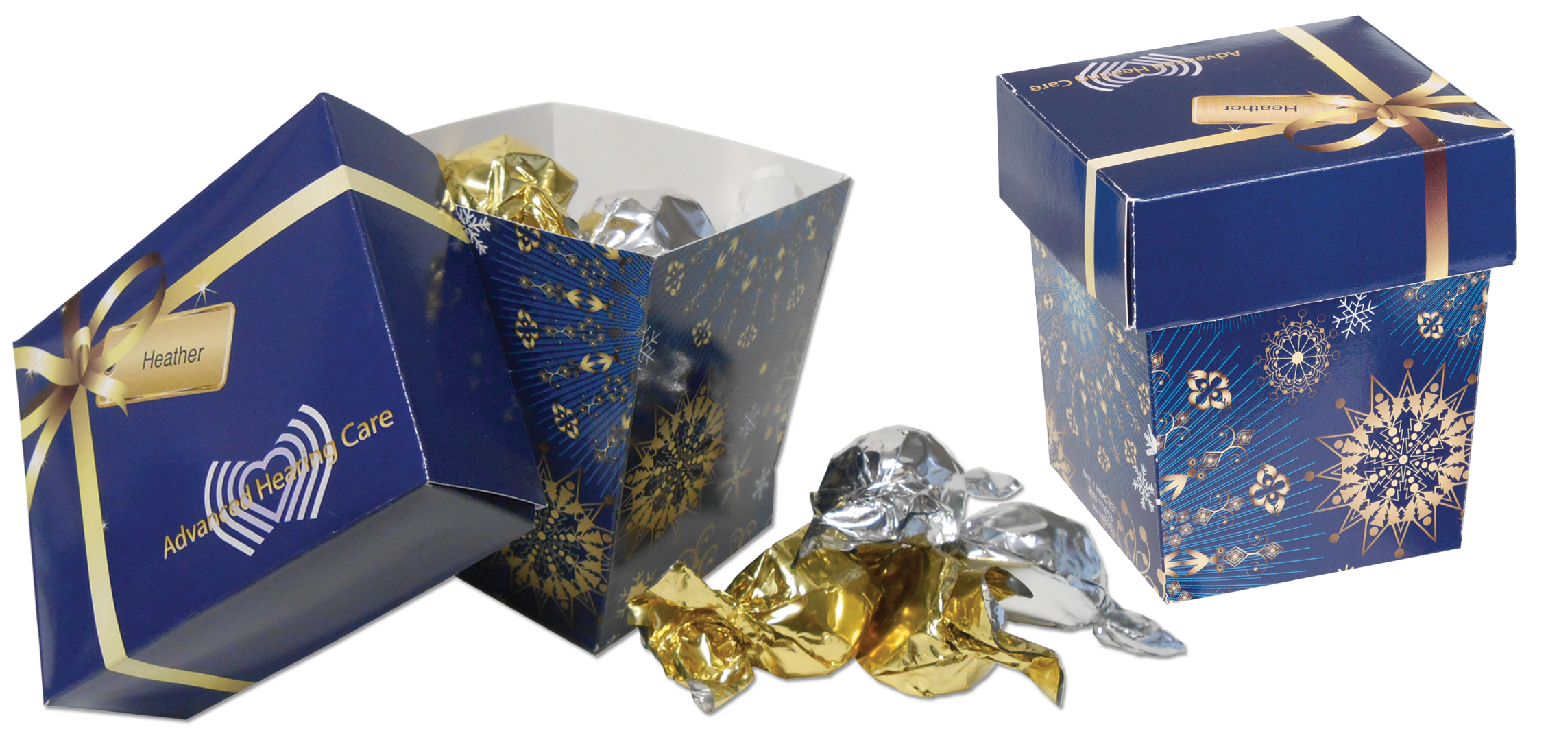 2 5/8" x 3 1/8" x 3" - Two Piece Chipboard Box 1