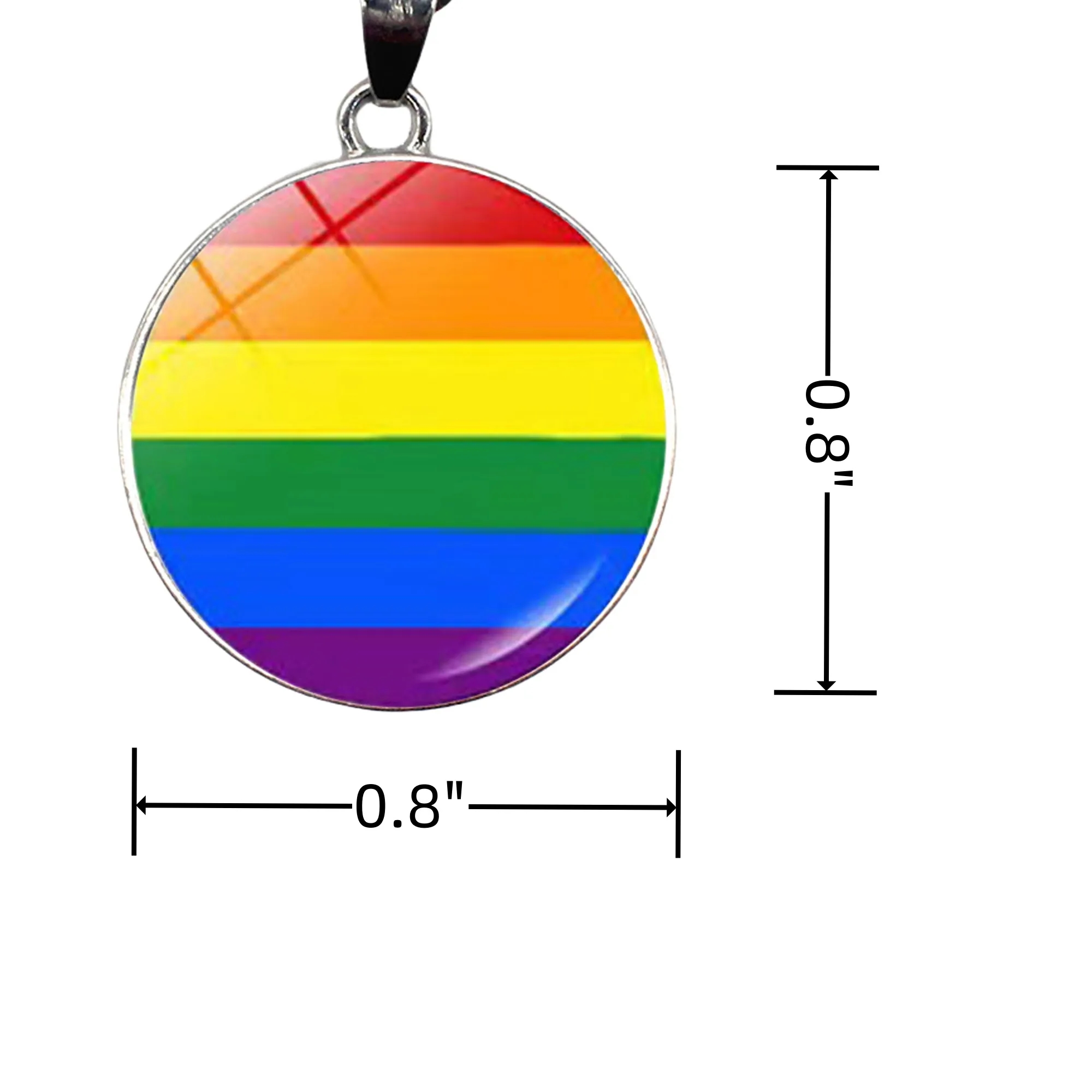 Gay Pride Necklace Rainbow MOQ20 2
