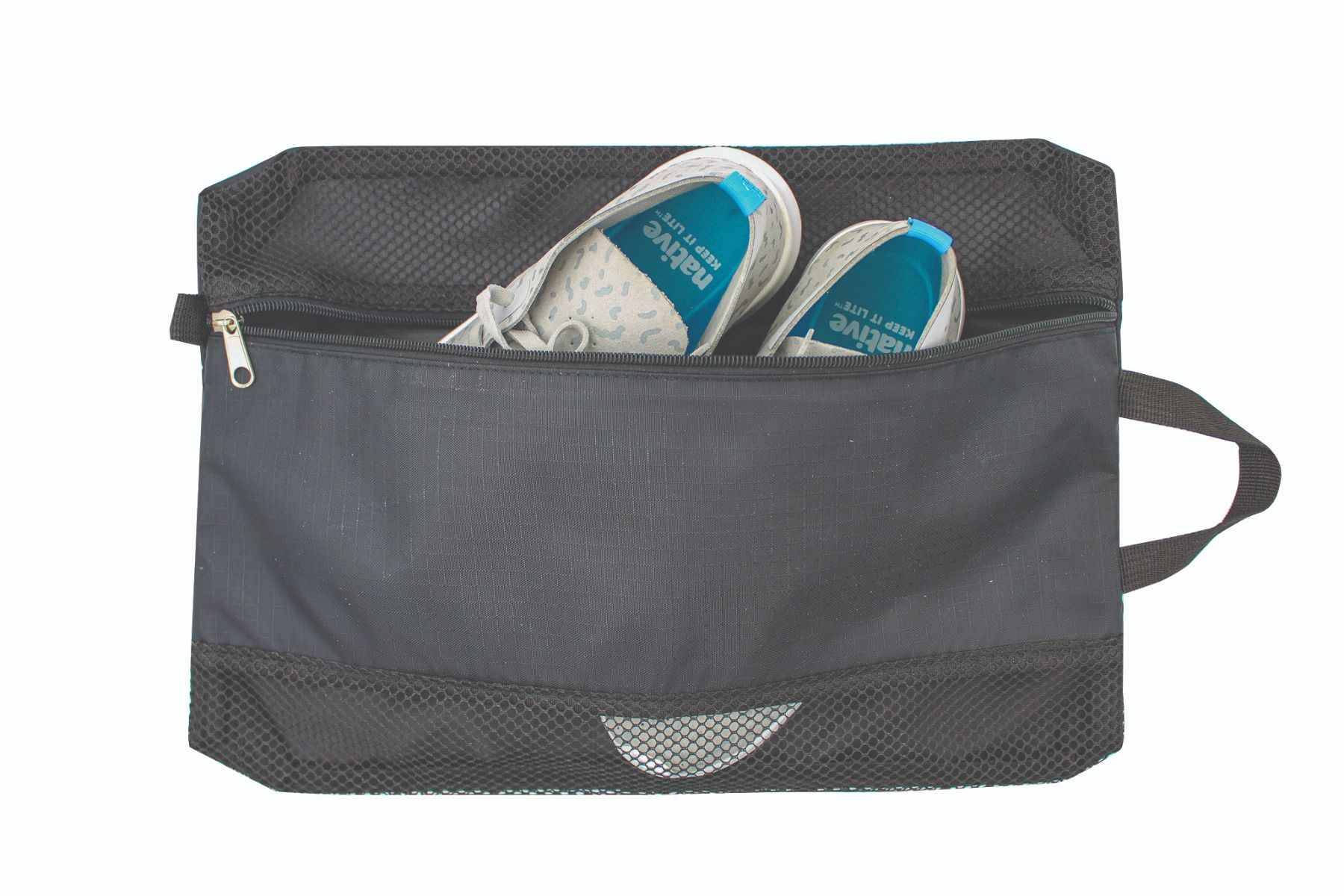 Ripstop Polyester Shoe Bag with Mesh Windows 4