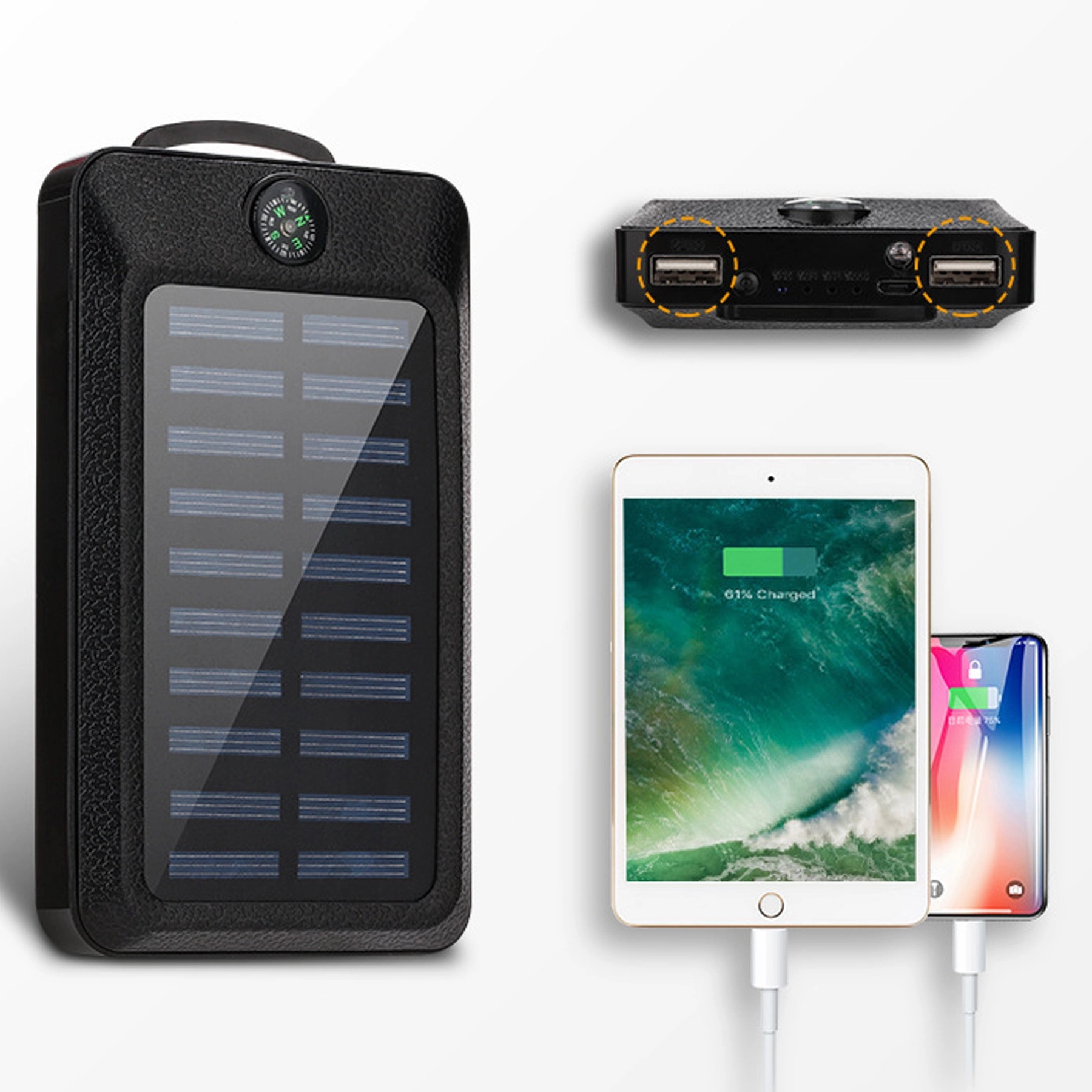 5-In-1 Multi-Fuction  Solar Charger Power Bank 2
