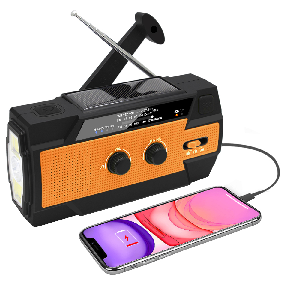 ResQ Emergency Hand Crank Radio – 4000mAh Power Bank, Solar, 1W Flashlight & Motion Sensor Lamp 14