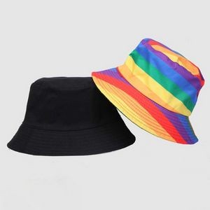Reversible Rainbow Bucket Hat 2