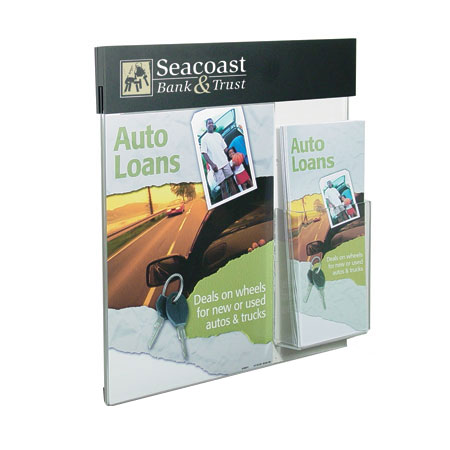 Wall Frame with 4" Header for 8 5x11 Insert and 4" Pocket