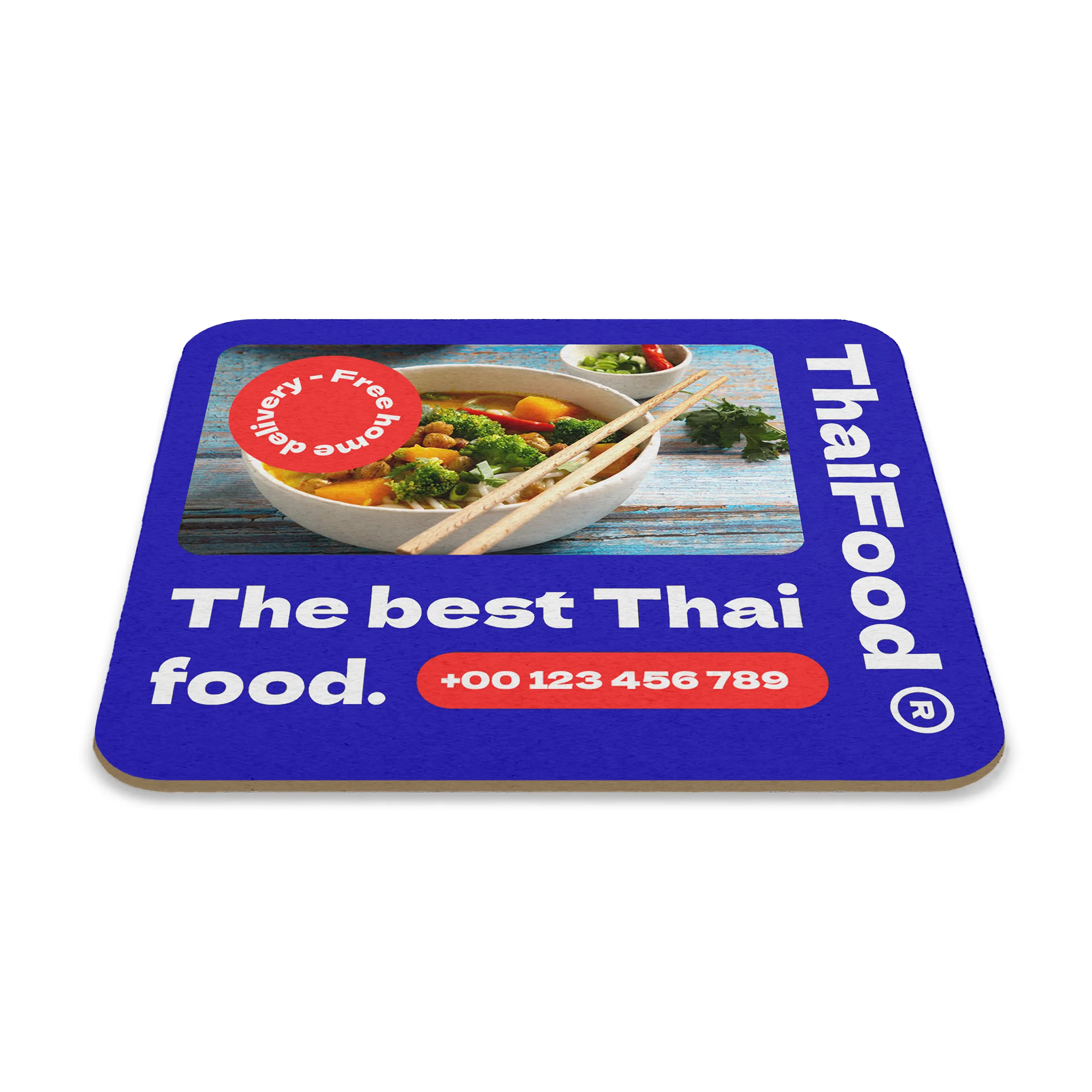 3.5" Square Pulpboard Coaster - Full-Color print 9