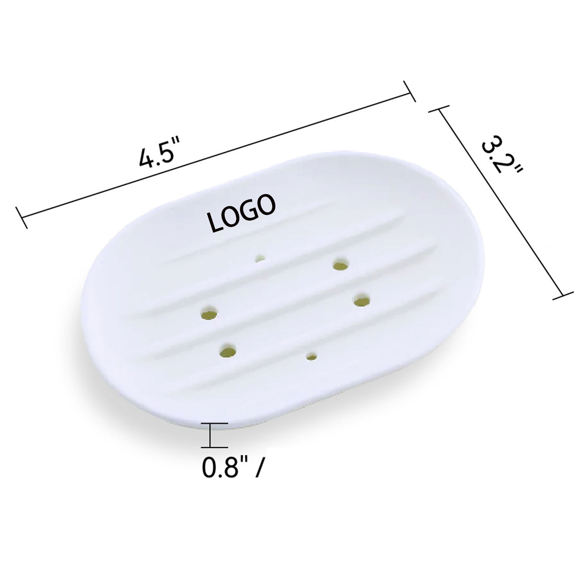 Ellipse Silicone Draining Soap Dish 9