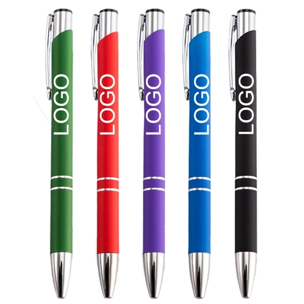 Promotional Soft Rubberized Paragon Metal Pen 2