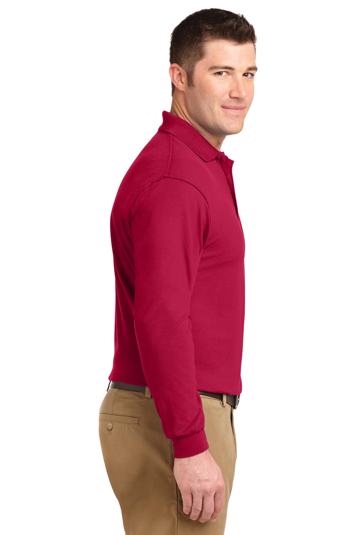 Port Authority Silk Touch Long Sleeve Polo. K500LS 24