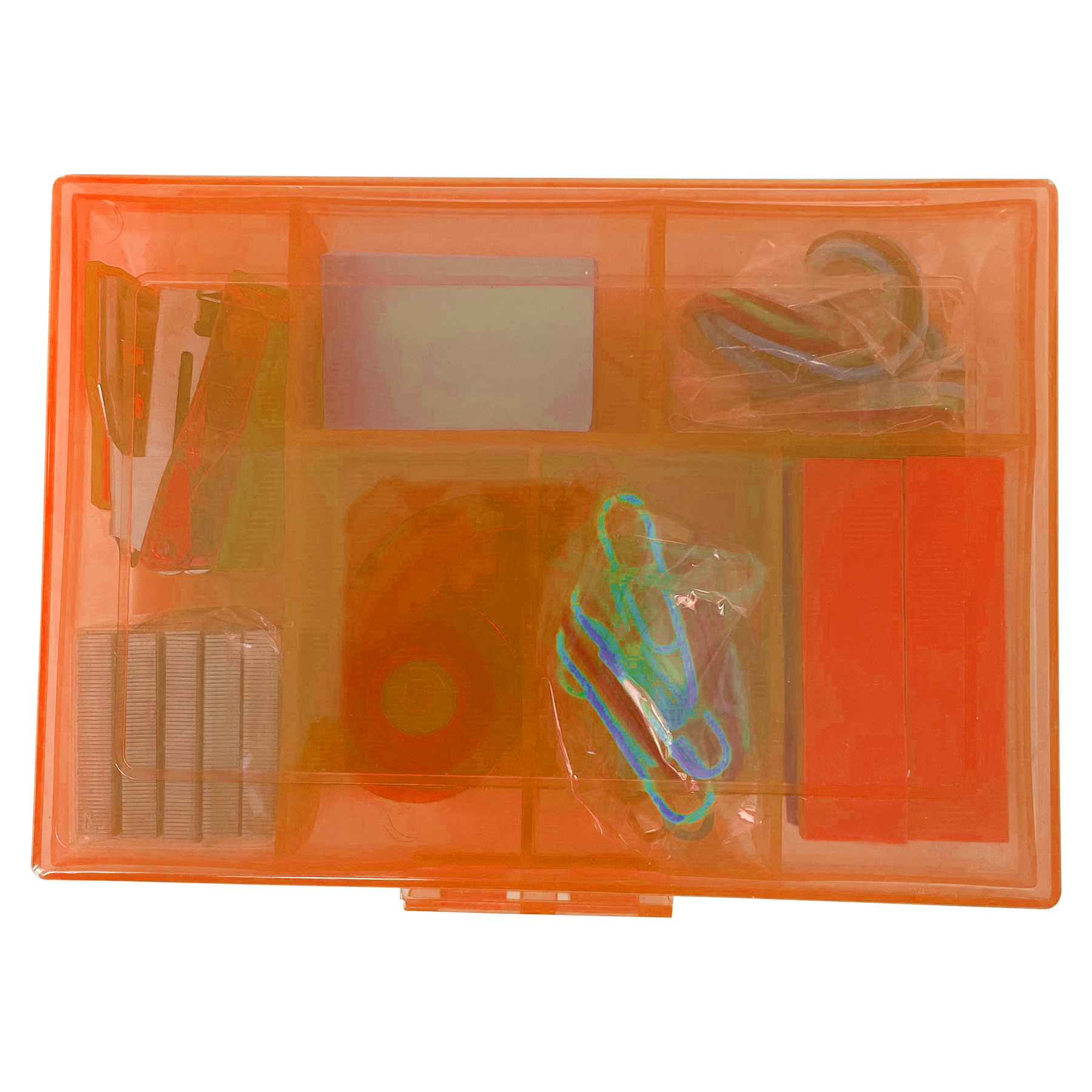 Back To School / Office Kit With Stapler, Staples, Sticky Notes, Rubber Bands, Paper Clips, And Tape 5