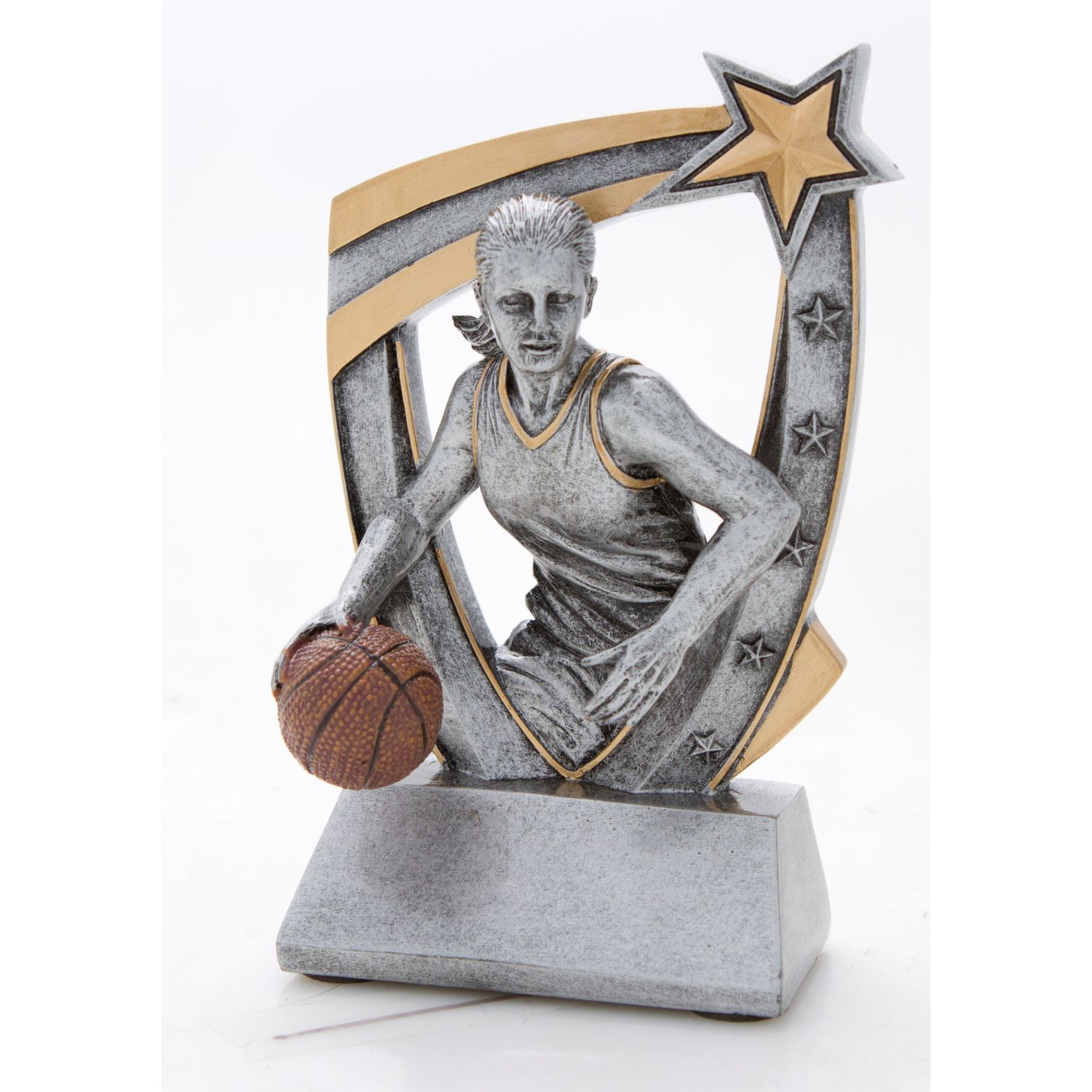 Female Basketball 3-D Star Resin 2