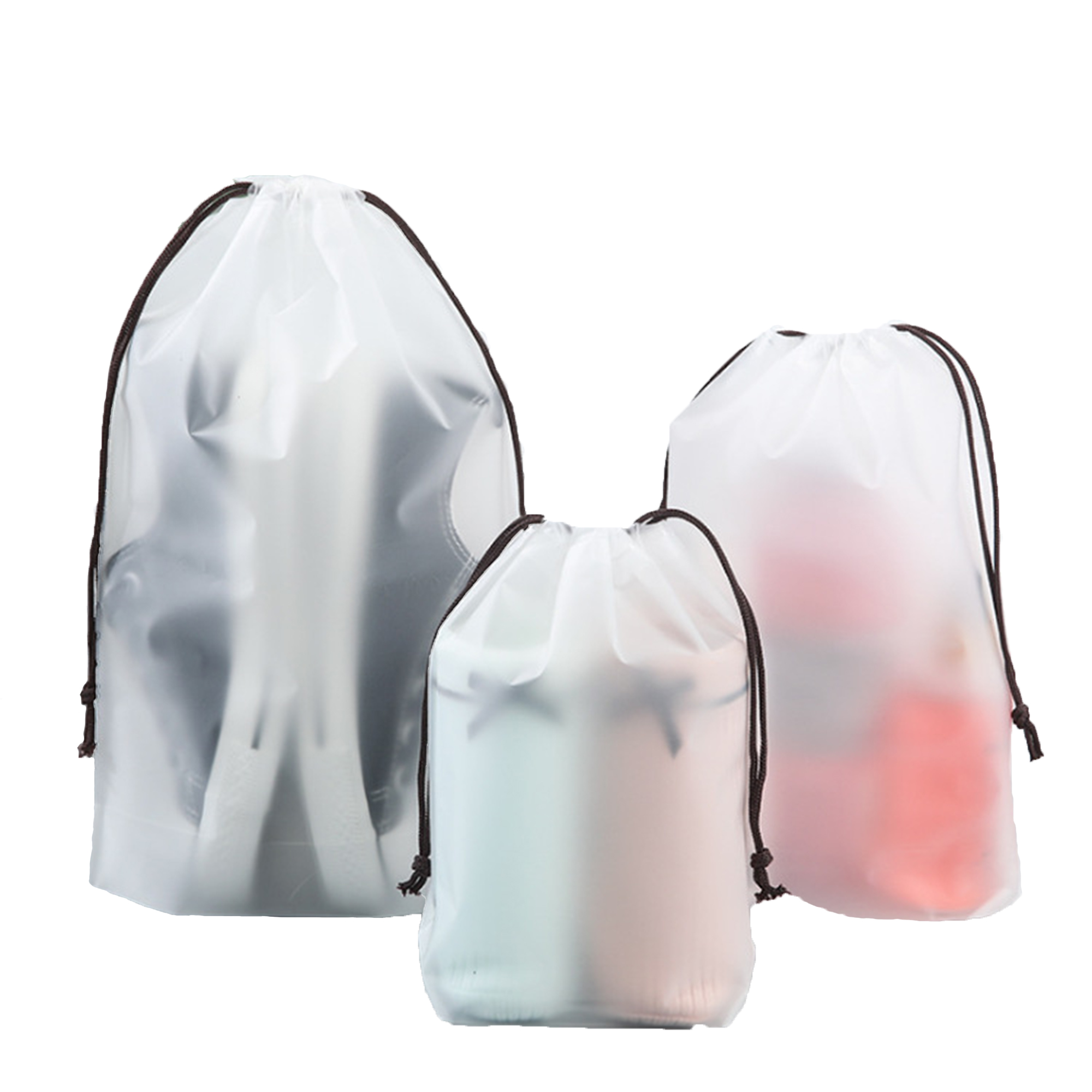 Transparent Frosted Drawstring Bag 1