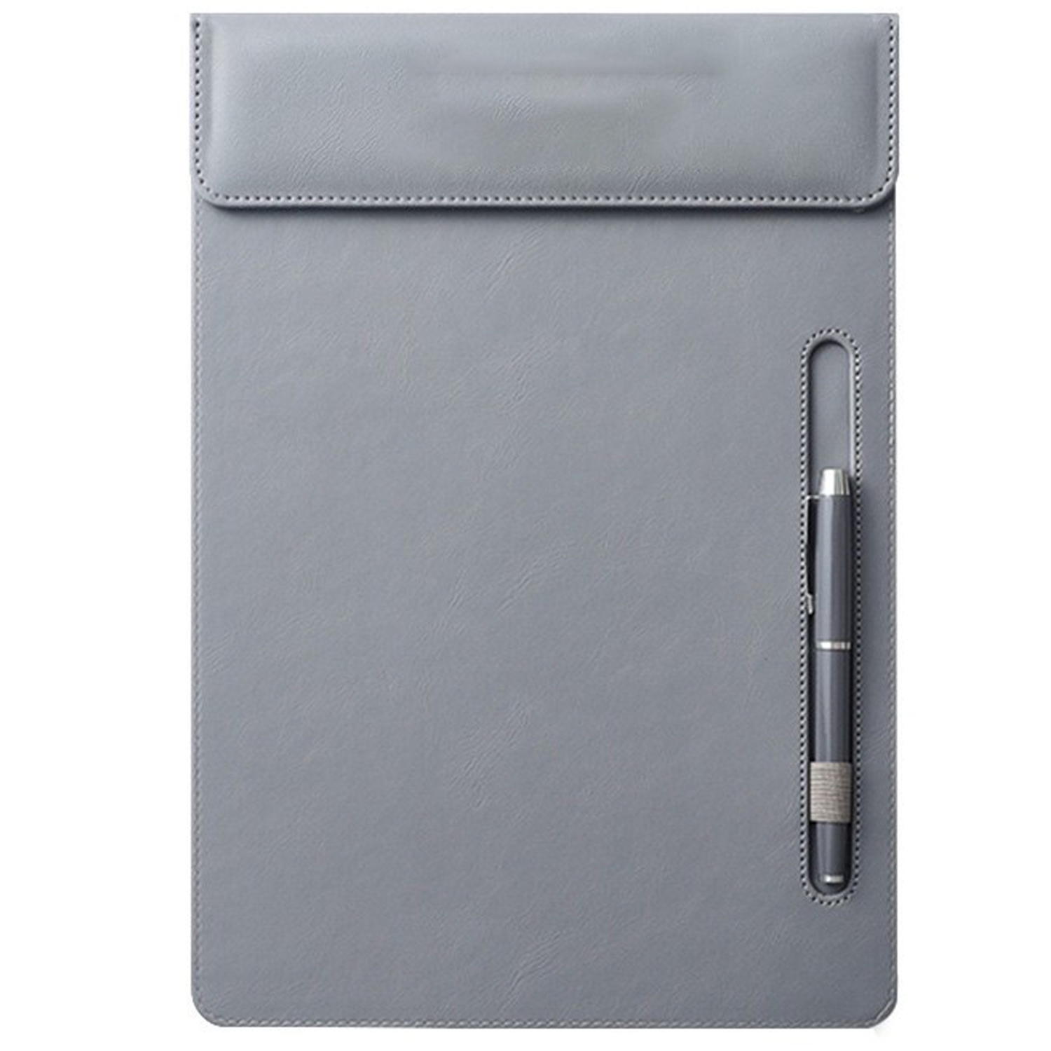 A4 PU Leather Magnetic Clipboard w/ Pen Holder 9
