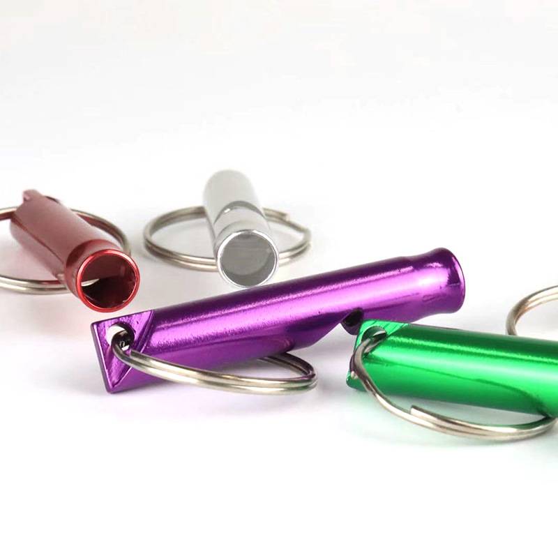 Aluminum Alloy Mini Whistle Keychain 4