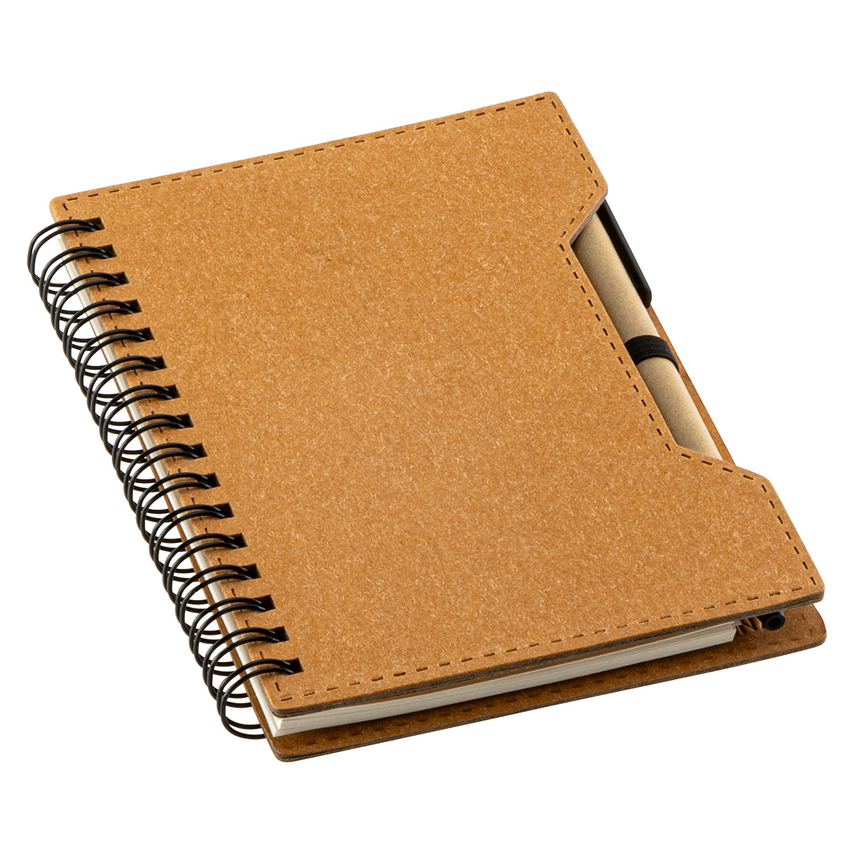 Agenda Recycled Spiral Notebook with Sticky Notes & Pen 7