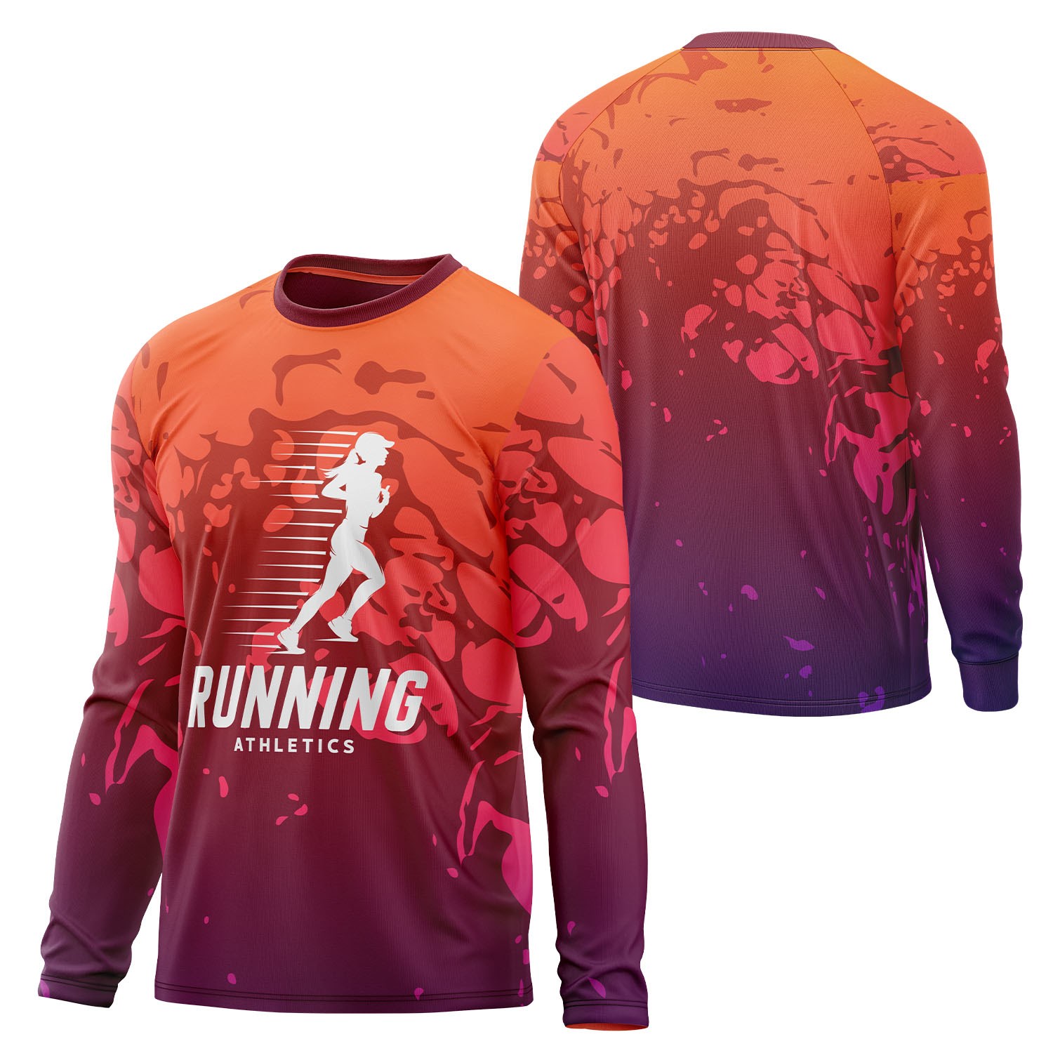 Unisex 160 GSM Brushed Milk Silk Sublimation Long Sleeve T-shirt 5