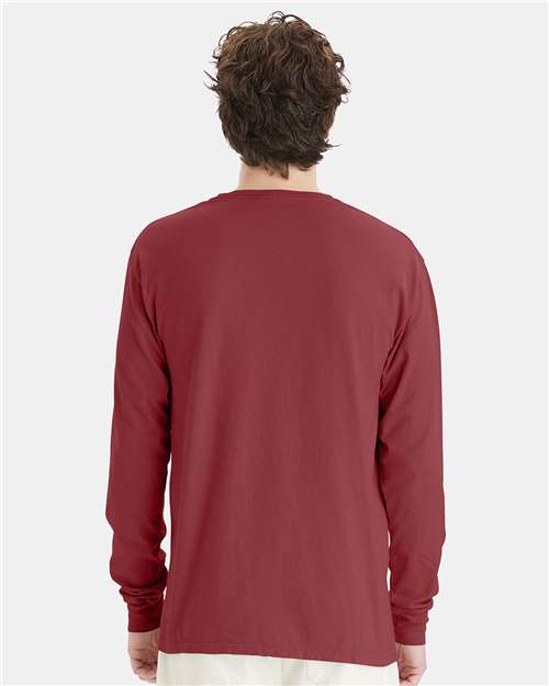 Unisex Garment-Dyed Long Sleeve T-Shirt - GDH200 210