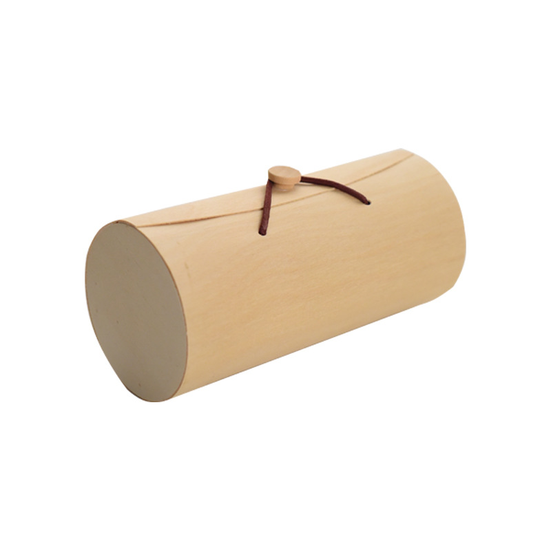Wooden Round Bark Gift Storage Box 6