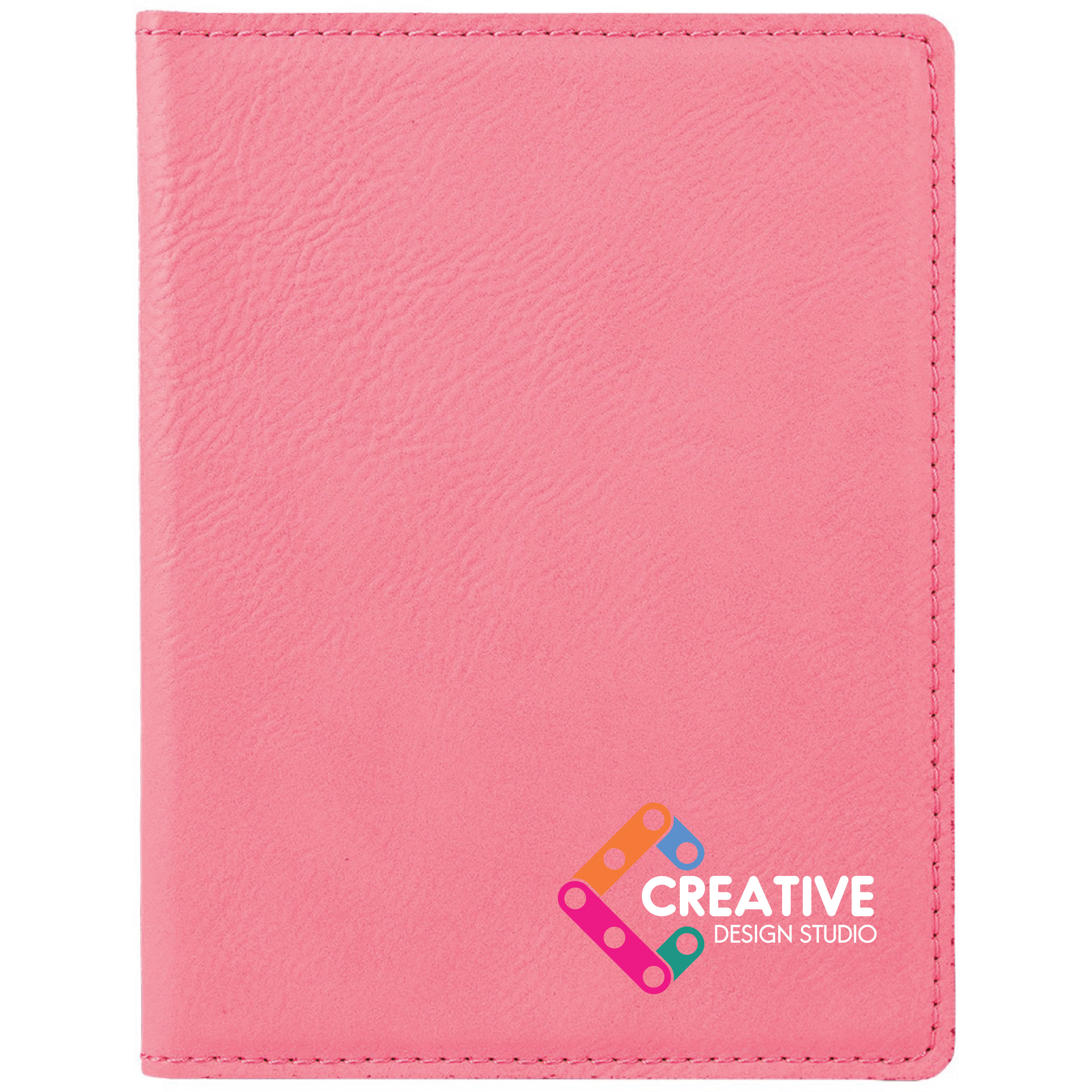 Pink Leatherette Passport Holder