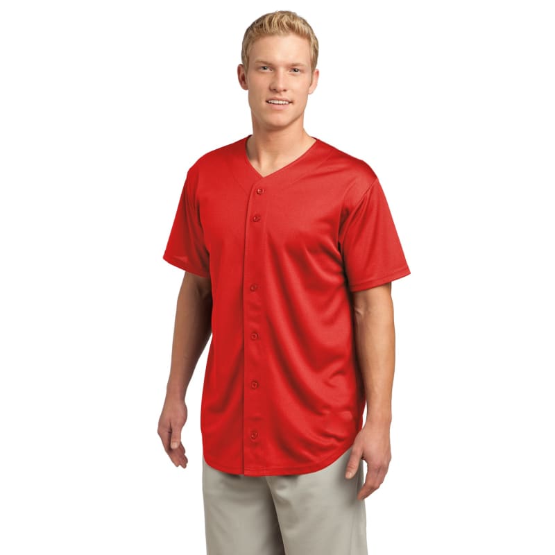 Sport-Tek PosiCharge Tough Mesh Full-Button Jersey. 25