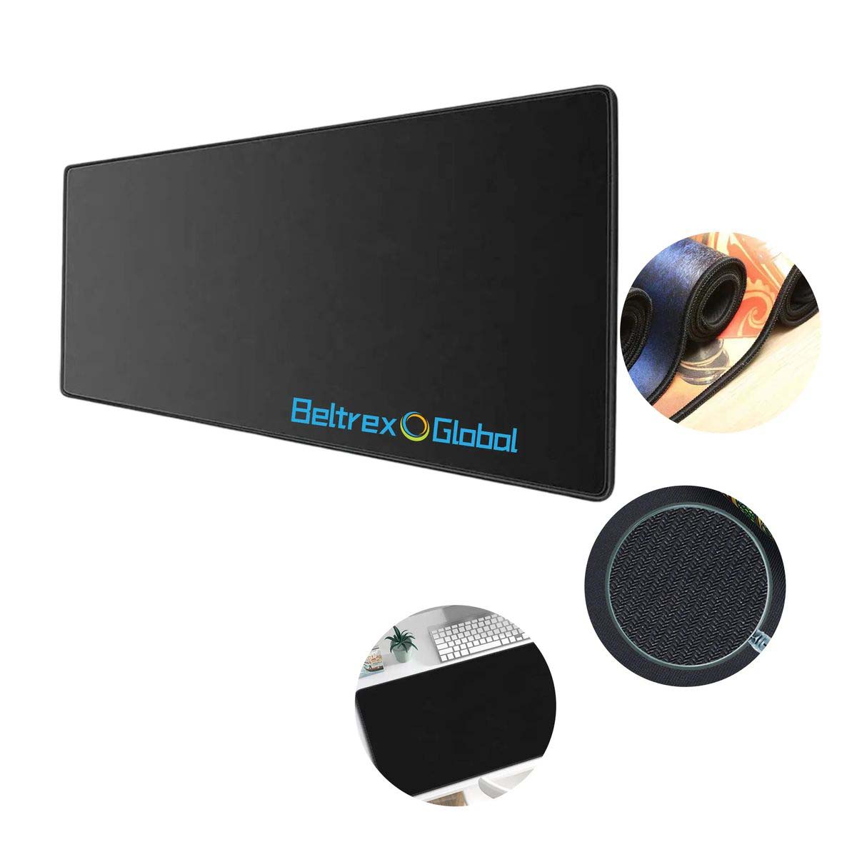 Portable Desk Mat with Soft Fabric Top Layer 3
