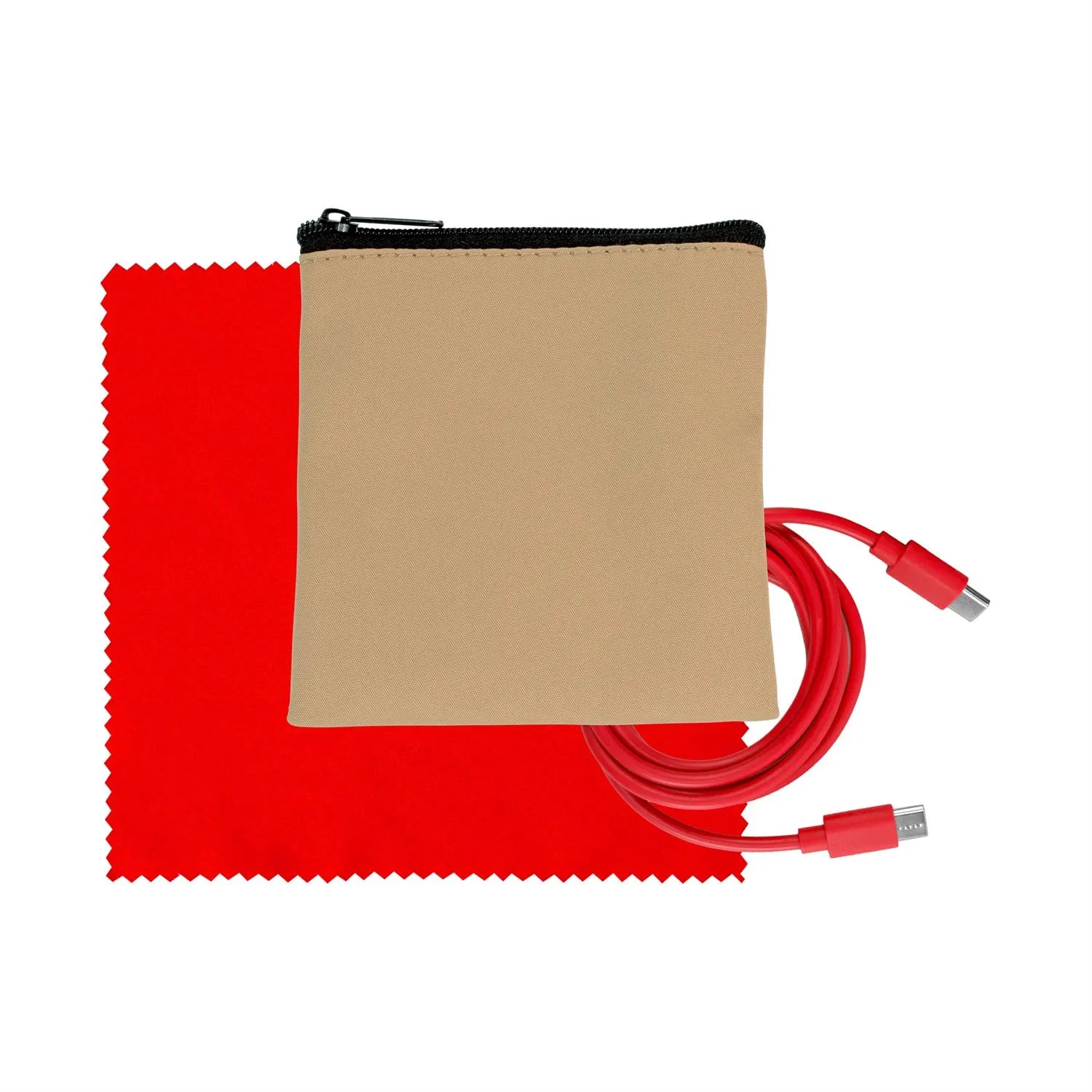 Tan Executive C to C Cable & Cloth Set 19